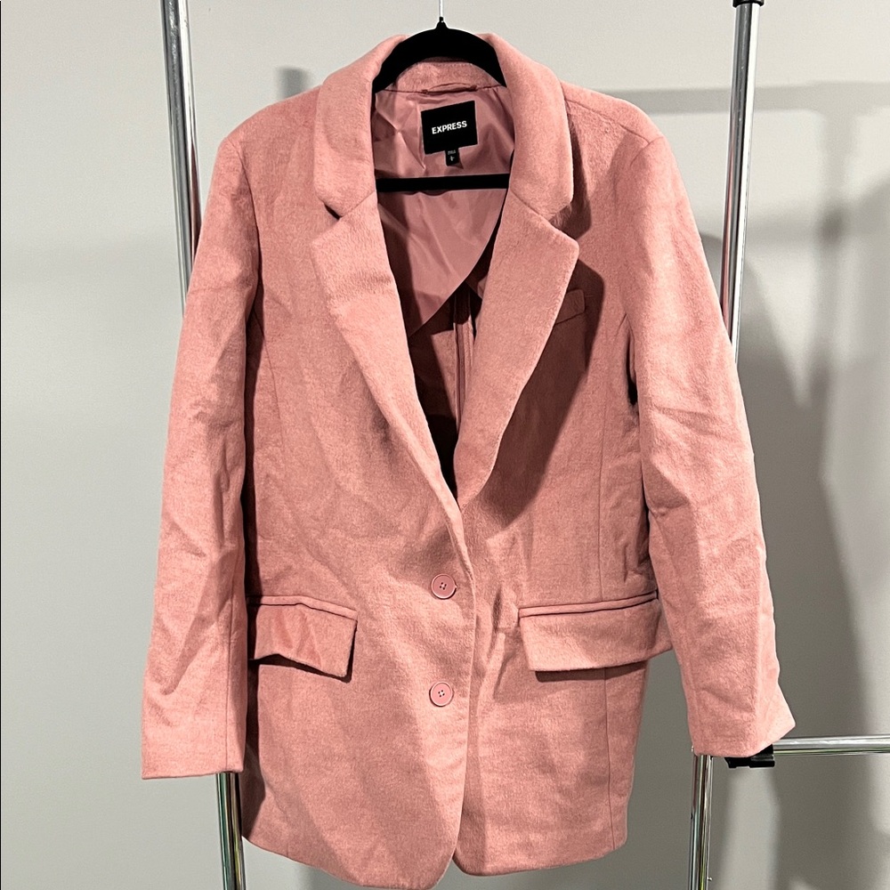 Express Women's Blush Pink Suit Jacket